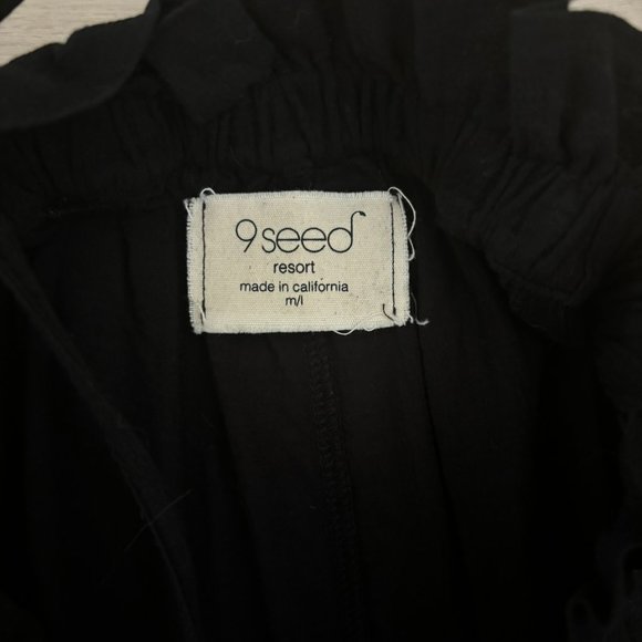 9seed Resort Wide Palazzo Leg Strappy Jumpsuit Beach Cover-up - Picture 4 of 4